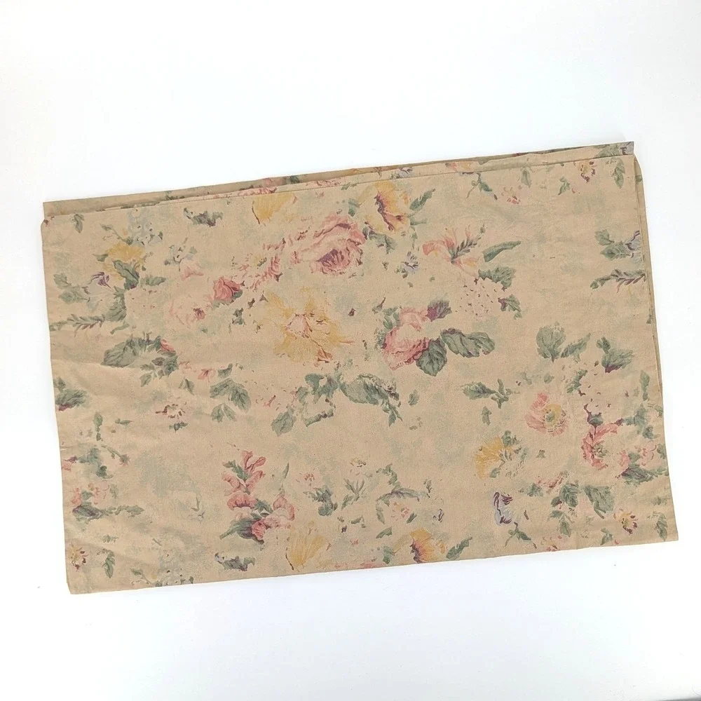 Ralph Lauren Francesca 90s Floral Pillowcases Vintage Cotton USA Standard Set 2